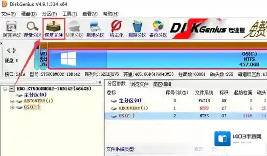 diskgenius分区