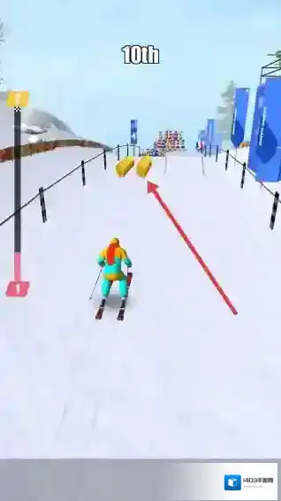 滑雪能手滑行