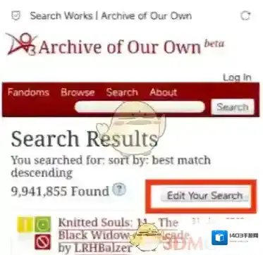 ao3找到