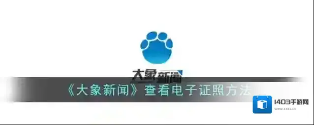 《大象新闻》查看电子证照方法